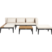 Beliani BRACCIANO - Loungeset-Beige-FSC® gecertificeerd acaciahout