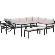 Garden Impressions Markus lounge dining set 4-delig - desert sand