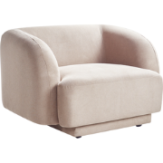 Beliani SKJANES - Fauteuil-Beige-Polyester