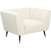 Beliani ORSTA - Fauteuil-Beige-Polyester