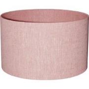 PTMD Rivvo Pink Cotton Linen Lampshade Round Low