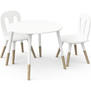 Set 1 tafel + 2 stoelen wit L60 cm - FIRMIANA