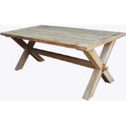 Tuintafel Cross Teak 300x100 cm