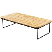 Taiyo coffee table 120x60x30cm. alu black/teak