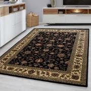 Marrakesh Nimrud Oosters Vloerkleed Zwart – Laagpolig Tapijt- 240x340C...