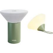 Sompex | Tafellamp Mikano | Olijf groen | Accu | Dimbaar