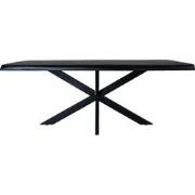 Eettafel Arvu 200 cm - Zwart Mangohout Spinpoot