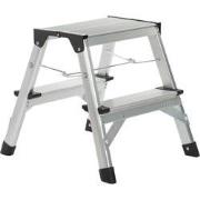 TRAPLADDER IN ALU STEPPY 2x2 TR WARENWET