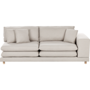 Beliani HEDEN - Tweezitsbank-Beige-Polyester