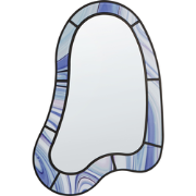 Beliani MONTSEC - Wandspiegel-Paars-Glas