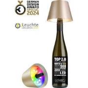 Sompex Flessenlamp " TOP " met houdbare kurk| 2.0 Led| Champagne - ind...