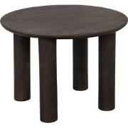 Salontafel Misao Donkerbruin Ø60cm - Giga Meubel
