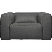 WOOOD Bean Fauteuil Incl. Kussen - Stof - Middengrijs