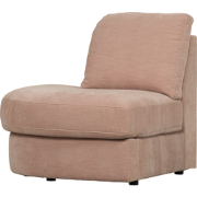 vtwonen Family 1-Zits Bank Element Ronde Hoek Links - Polyester -Roze