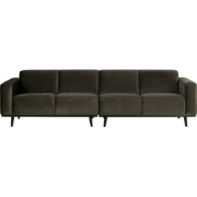 BePureHome Statement 4-Zits Bank - Velvet - Warm Groen - 80,5,59,5x59