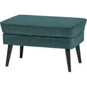 WOOOD Rocco Hocker - Velvet - Teal - 47x77x51