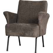 BePureHome Muse Fauteuil - Polyester - Grijs/Bruin - 77x73x70