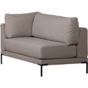 vtwonen Couple Eetbank Hoekelement Rechts - Polyester -Taupe-73x80x170