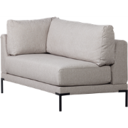 vtwonen Couple Eetbank Element Rechts - Polyester-Lichtgrijs-73x80x170