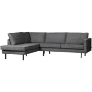 BePureHome Hoekbank Links Rodeo - Velvet - Mountain - 85x266x213