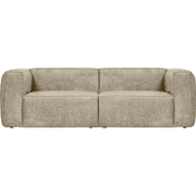 WOOOD Bean 3,5-Zits Bank - Structure Velvet - Buttermilk - 73x246x96