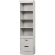WOOOD Bold Boekenkast - Grenen - Sneeuwwit - 215x54x43