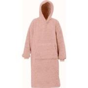 Teddy Hoodie Oud Roze - 120 cm
