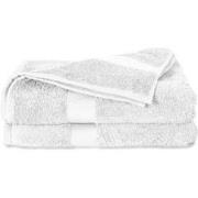 Twentse Damast Katoenen 2PACK Douchelaken - 70x140 - Wit