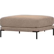 vtwonen Couple Poef - Polyester - Mud Melange - 44x100x100