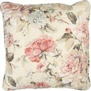 Clayre & Eef Kussenhoes  50x50 cm Beige Roze Polyester Katoen Vierkant...