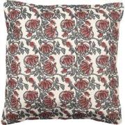 Clayre & Eef Kussenhoes  50x50 cm Rood Katoen Vierkant Sierkussenhoes