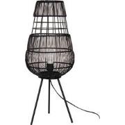 Clayre & Eef Vloerlamp  Ø 20x59 cm  Zwart Ijzer Staande Lamp