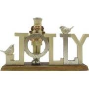 Clayre & Eef Beeld Notenkraker 18 cm Beige Polyresin Jolly Kerstdecora...