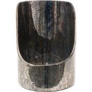 Clayre & Eef Theelichthouder  Ø 18x24 cm Zilverkleurig Glas Rond Waxin...