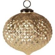 Clayre & Eef Kerstbal  Ø 15x15 cm Goudkleurig Glas Kerstboomversiering