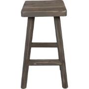 Clayre & Eef Plantentafel  30x30x58 cm Bruin Hout Kruk