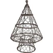 Clayre & Eef Decoratie Kerstboom Ø 21x33 cm Bruin Ijzer