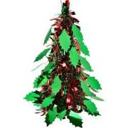 Clayre & Eef Kerstdecoratie Kerstboom Ø 12x25 cm Rood Kunststof