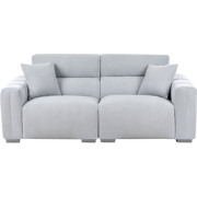 Beliani FAUSKAN - Driezitsbank-Blauw-Polyester
