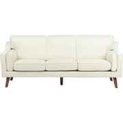 Beliani LOKKA - Driezitsbank-Wit-Polyester