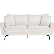 Beliani VESALA - Driezitsbank-Wit-Polyester