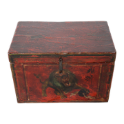 Fine Asianliving Antieke Chinese Kist Handgeschilderd Chinese Mythe