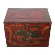 Fine Asianliving Antieke Chinese Kist Handgeschilderd Chinese Mythe