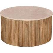 Salontafel Davi Marmer Naturel Rond 70cm - Giga Meubel