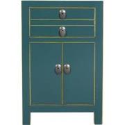Fine Asianliving Chinees Nachtkastje Teal B40xD32xH60cm