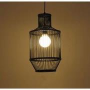 Fine Asianliving Bamboe Hanglamp Zwart D25xH47cm Miko