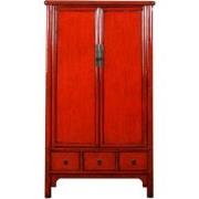 Fine Asianliving Antieke Chinese Kast Rood High Gloss B103xD49xH194cm