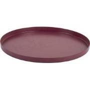 Present Time - Dienblad Servir Rond Extra Small - Dark mauve