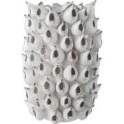 J-Line - Vaas Anemone Hoog Aardewerk Blauw Large - 26x26x43cm