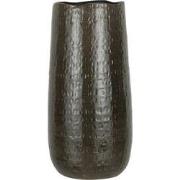 J-Line - Vaas Patroon Keramiek Donkergrijs Small - 18x18x40cm